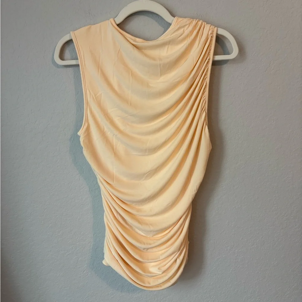 NEW NWT J. Crew Yellow Ruched Top